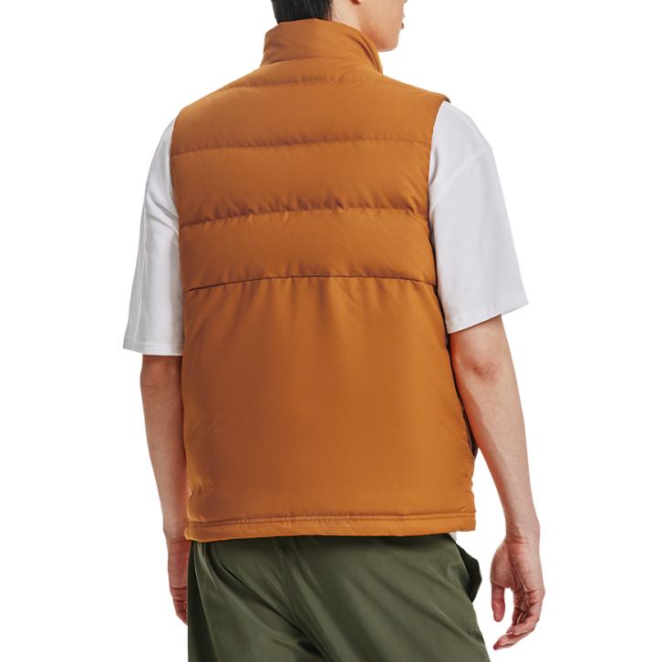 Under Armour Solid Color Loose Woven Lightweight Training Sports Down Vest Men Vests Orange 1342703-291
