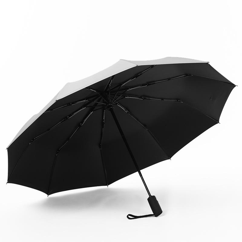 Automatic Umbrella Rain Women Men Folding UV Sun Transparent Sunshade Umbrella,splicing