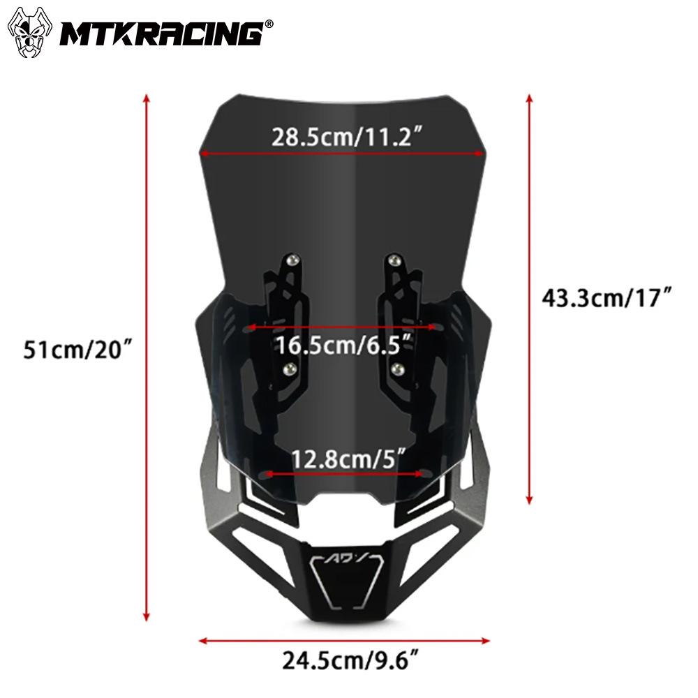 Honda ADV160 '22-'24 Front Windshield Deflector - Acrylic Accessory.