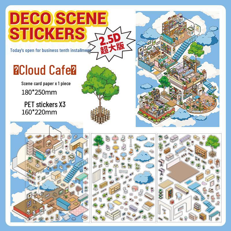Ink Words Landscaping 3D Stickers: Infeel.Me 20th Edition DIY Fun