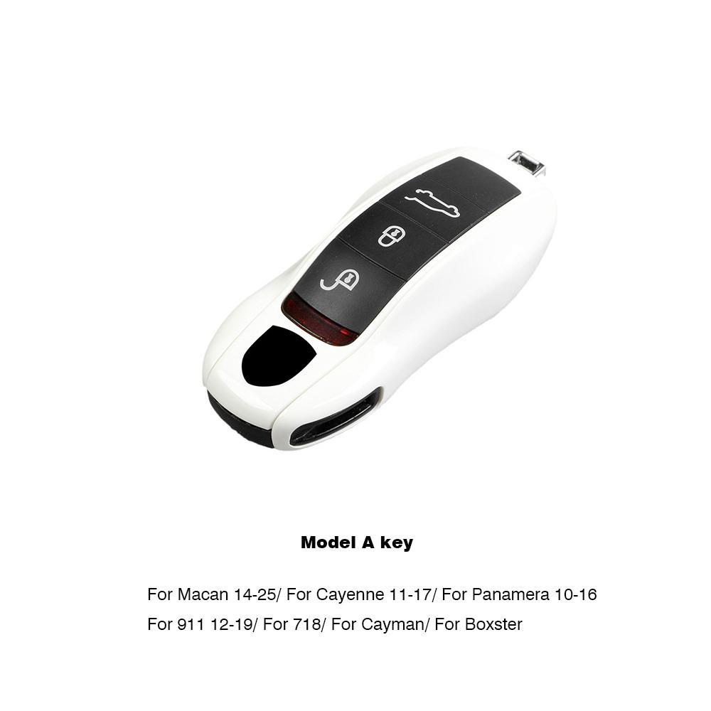 For Porsche Panamera Cayenne Macan 718 Cayman Boxster 911 Taycan Car 92 Personalized Key Case Protective Shell Remote Fob Cover