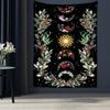 Moon Phase Flower Tapestry Wall Hanging Psychedelic Witchcraft Bohemian Style Hippie Tapiz Home Decor