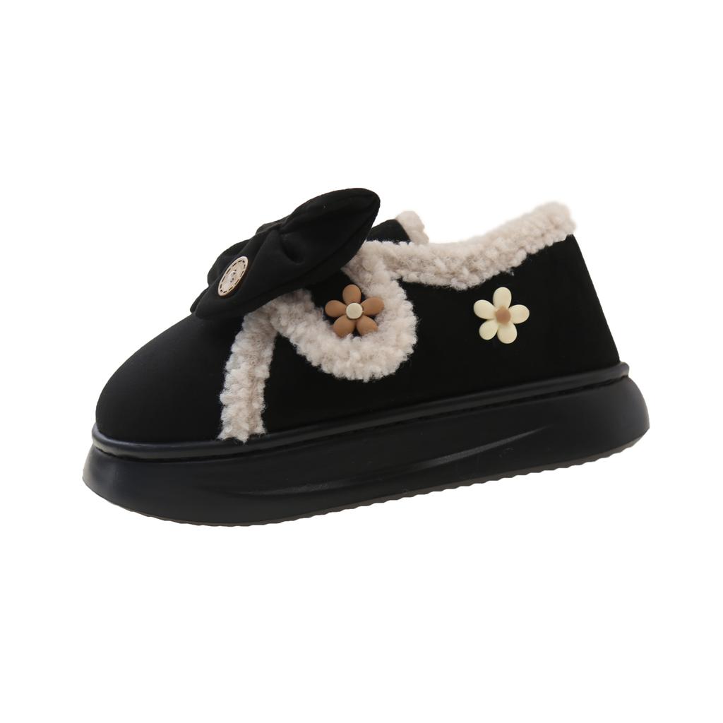 Fashion Cute Snow Boots for Women in Winter Waterproof Thick-soled Warm Cotton Shoes Short Boots Home Shoes Home Slippers