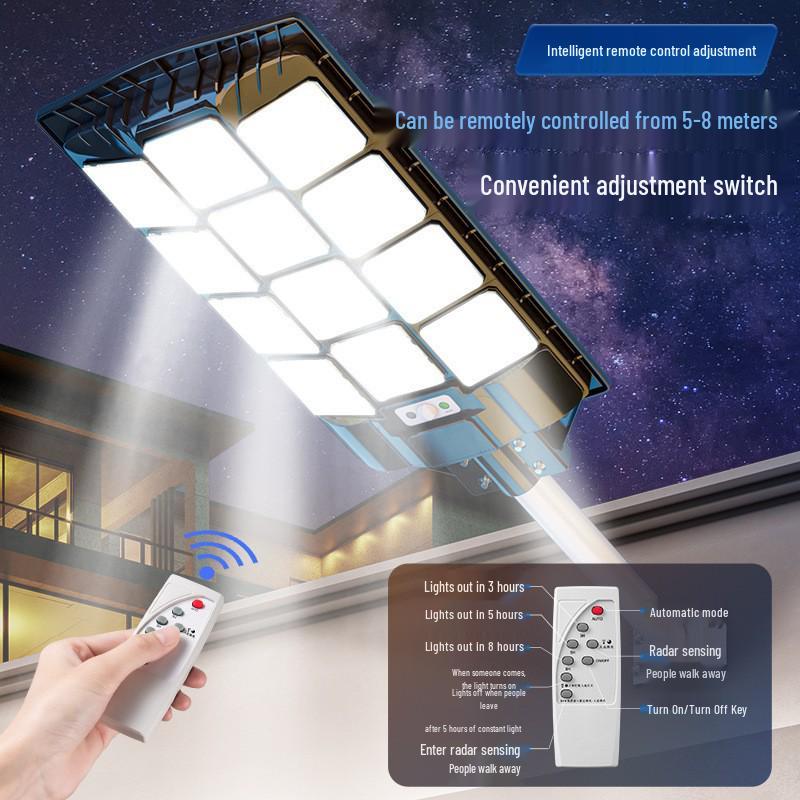 HuiXiang Solar Street Light: Waterproof Outdoor Model with Human Body Induction