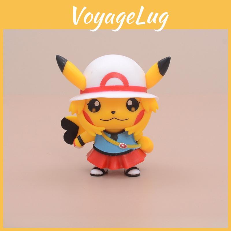 Pvc Pikachu Toy Model With Stylish Costumes For Collection And Display