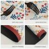 Cute Colorful Fish Print Dish Drying Mat Geometric Fish Absorbent Kitchen Mat Coastal Coffee Bar Decor Rug Non-Slip Sink Pad
