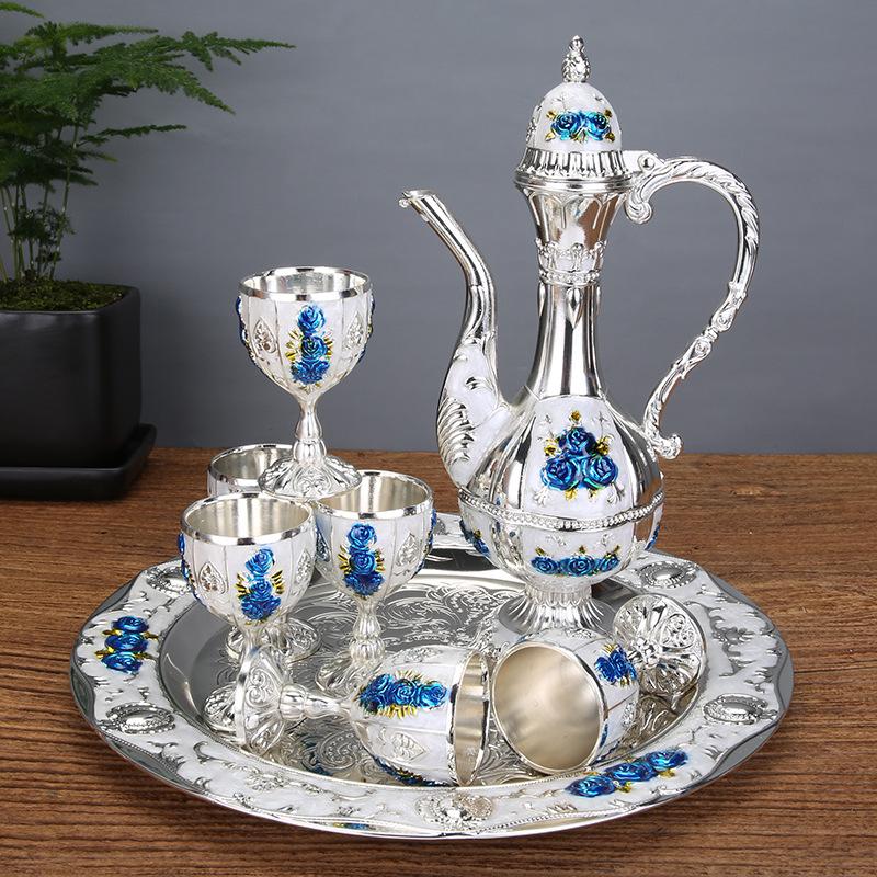 Elegant Wine Set European Style Classic Creative Glass Decanter Gift for Home Restaurant Hotel
