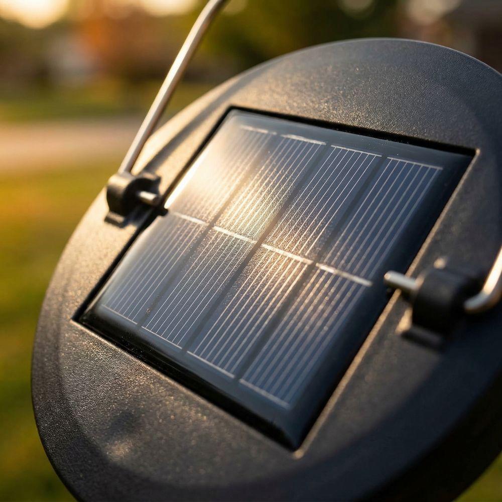 DIY Solar Lights Replacement Top Black Outdoor Solar Decorative Light Pathway Lighting