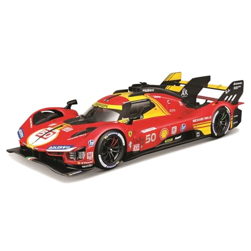 

Bburago 2024 Model 1/24 Scale Ferrari 499P 3.0L Turbo V6 Team Ferrari AF Corse #50 2024 Le Mans 24 Hours Winner Red / Diecast Model Car 18-26312