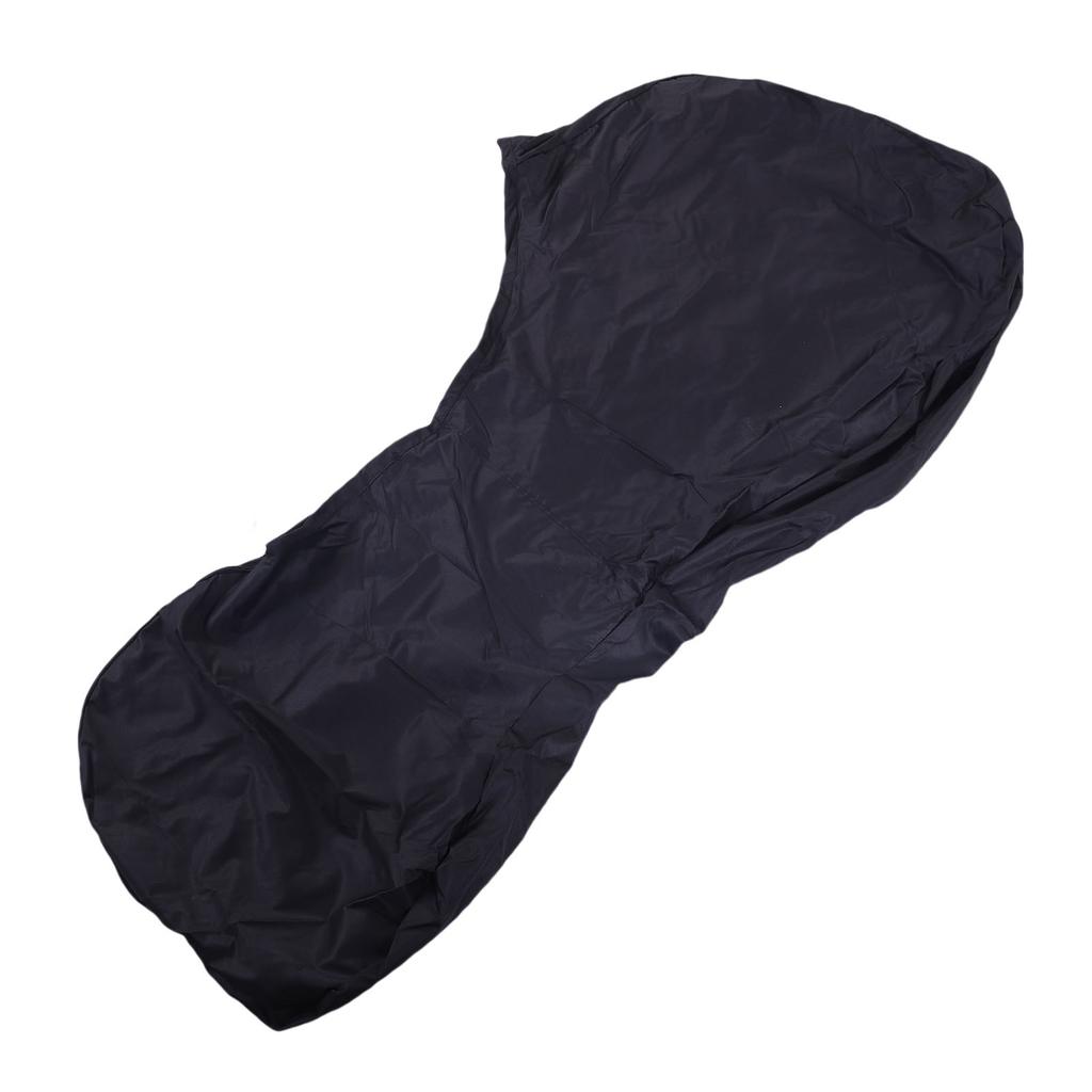 Full Outboard Motor Cover Water Proof Heavy Duty Fadeproof 600D Oxford Fabric Boat Motor Cover Black