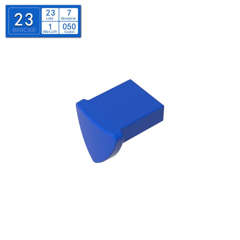 BRICKE 35463 Smooth 1x1 Building Block with Studs, LEGO Compatible MOC Accessory Single Piece синий
