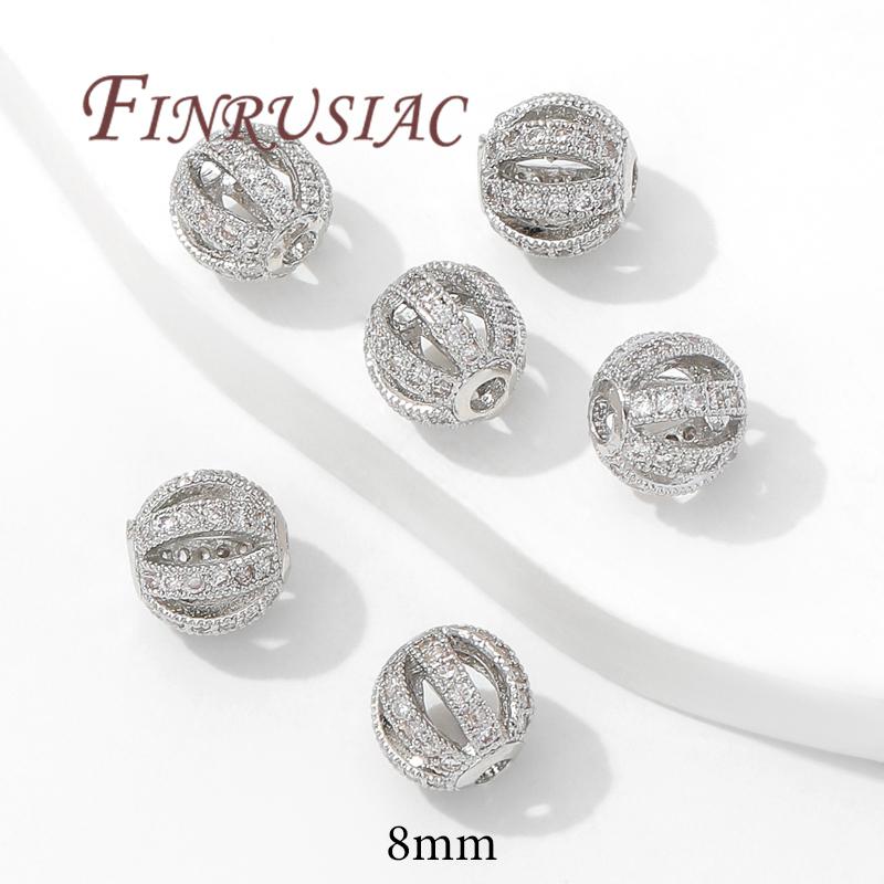 Separators For Beads 18K Gold Plated Brass Spacer Beads,Necklace Accessories,Bracelets Beads,DIY Jewelry Making Supplies