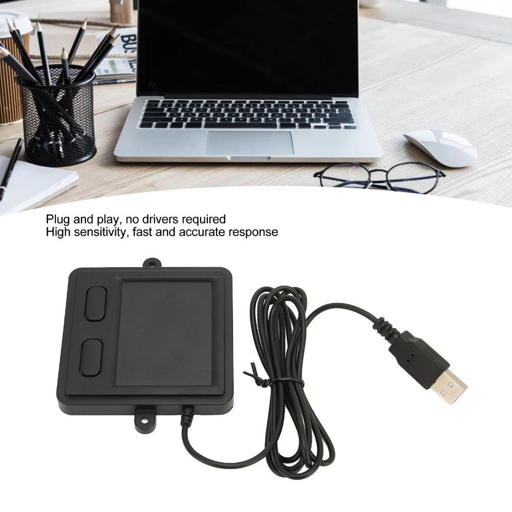 2-Tasten tragbares Trackpad Plug-and-Play Hohe Empfindlichkeit Touchpad Kabelgebundenes USB-Touchpad Home Office