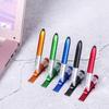 Caneta esferográfica multifuncional 4 em 1 com luz LED, suporte dobrável para telefone, leitura noturna, lápis para escrita, escritório, escola, papelaria para estudantes