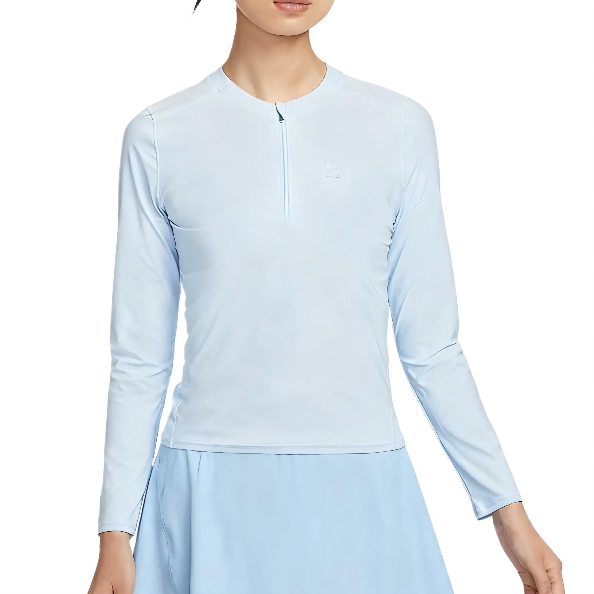 

Nike Court Advantage Dri-FIT Solid Skin-Friendly Comfortable Quick-Dry Tennis Shirt Women tops Sky-Blue FZ6738441 M