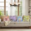 Spring Summer Pillow Covers Set Of 4 Floral Throw Pillow Covers Hello Sunshine Flower Cushion Covers Square Soft Pillow Cases