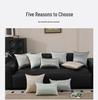 Light Luxury Ice Silk Cooling Pillowcase & Cushion Cover, for Office, Bedside, or Sofa (Pillow Insert Not Included)