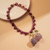 Schmuckgeschenk Kirschanhänger Acryl Böhmischer Choker Übertrieben Damen Kirschhalskette Sommer