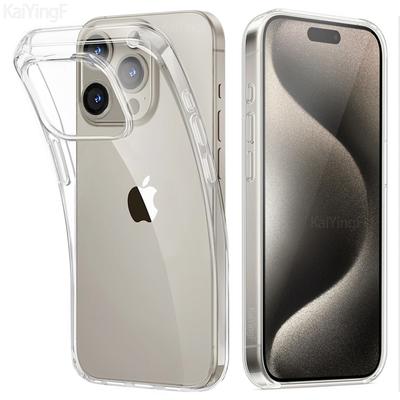 Luxus Transparente Hülle Für iPhone 16 15 11 12 13 14 Pro Max Weiches TPU Silikon Für iPhone XR XS Max 8 Plus Rückseite Klare Hülle