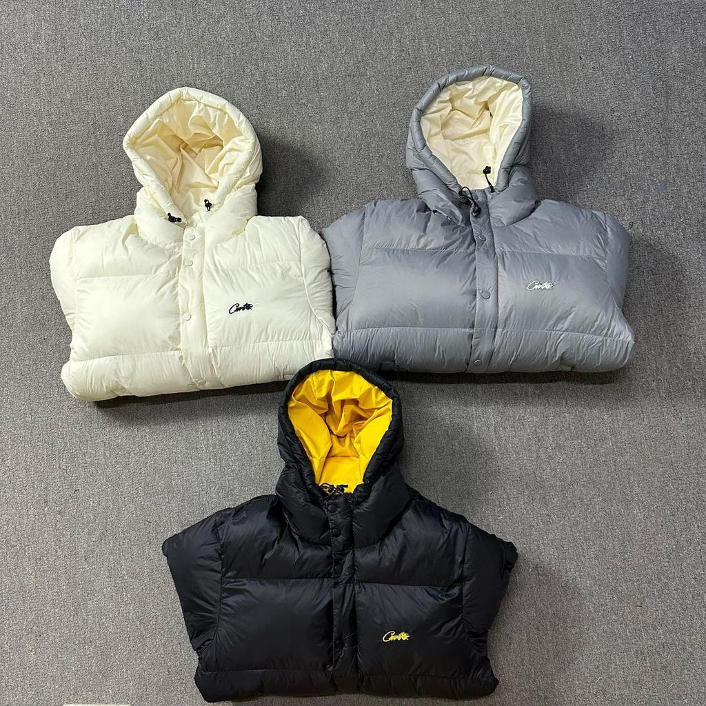 Men's Corteiz Alcatraz Trendy Thick Hooded Jacket - Warm & Loose Fit
