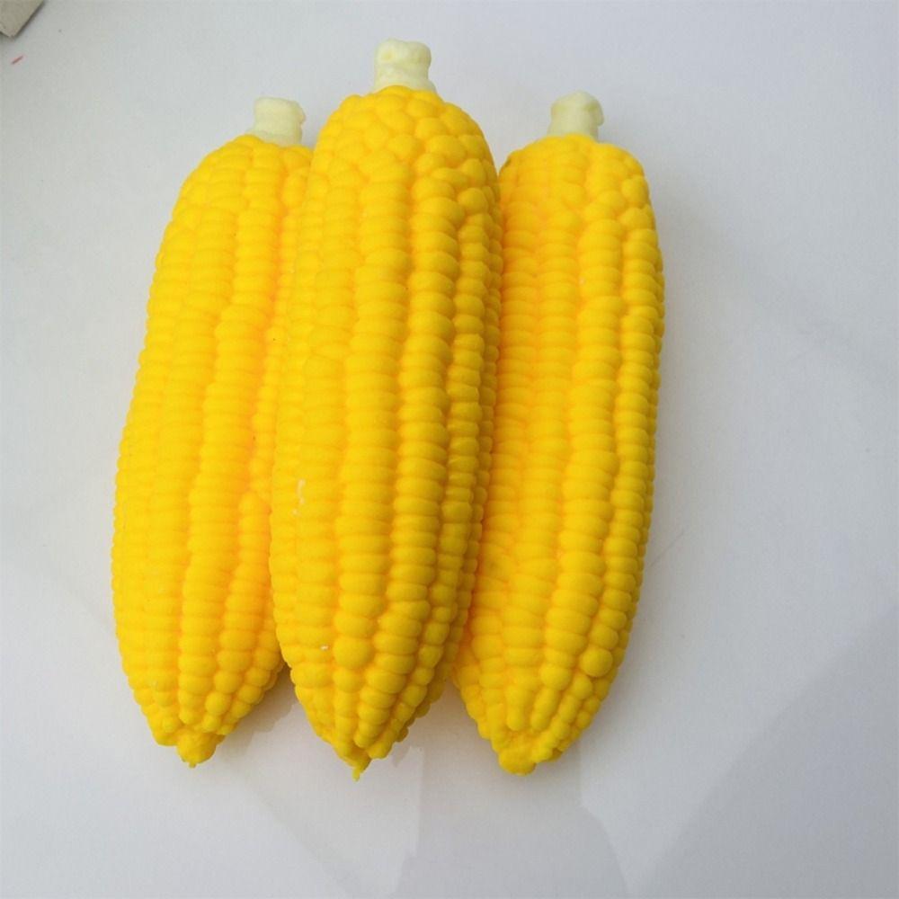 Slow Rising Vent Corn Toy Rubber Simulation Corn Pinch Toys Fidget Simulation Corn  Kids Gift