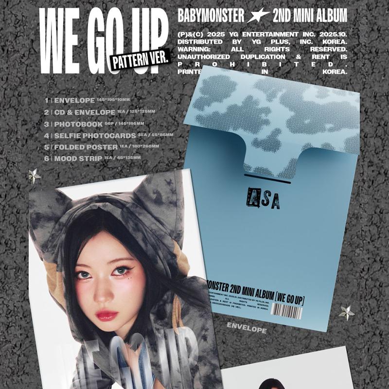 BABYMONSTER – 2nd Mini Album [WE GO UP] (PATTERN Ver.)