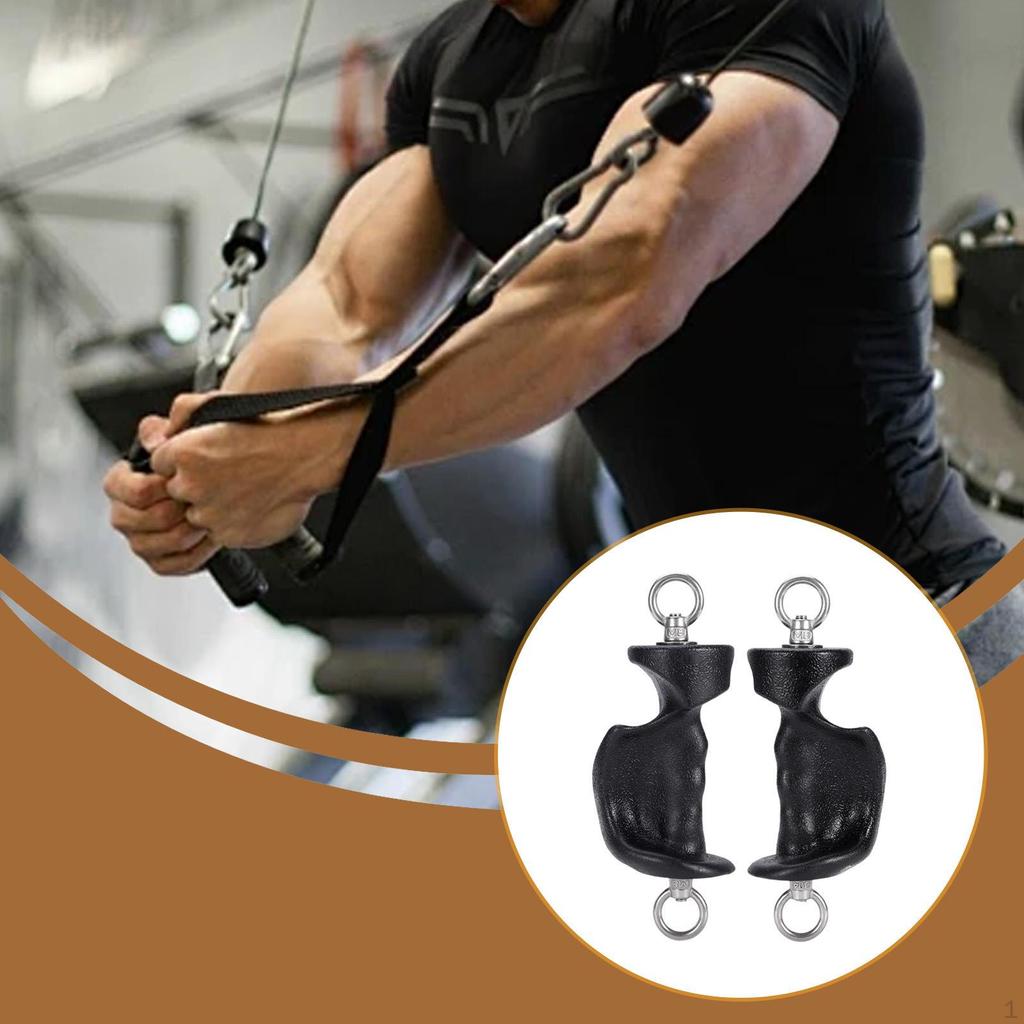Agarres Asas Cable de Tracción Material PP para Ejercicios de Fitness Gimnasio Culturismo