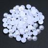 10-500pcs 2-25mm Half Round Imitation Pearl Beads Plastic White Beige Loose Beads For DIY Jewelry Making Nail Art Clothing Decor