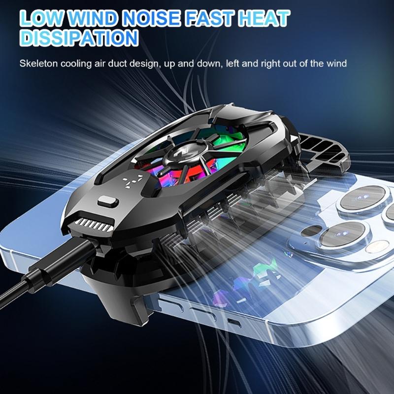Quiet Fast Cooling Rapid Temperature Reduction Radiator High Conductivity Suitable For Live Streaming and Gaming Phones