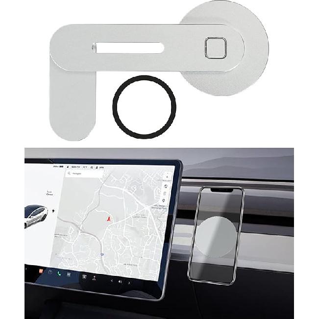 RACOONA Magnetic Car Phone Mount,Phone Holder for Car,Car Accessories Foldable and Adjustable Phone Mount,Cell Magnetic Phone Holder for Car Screen серебряный