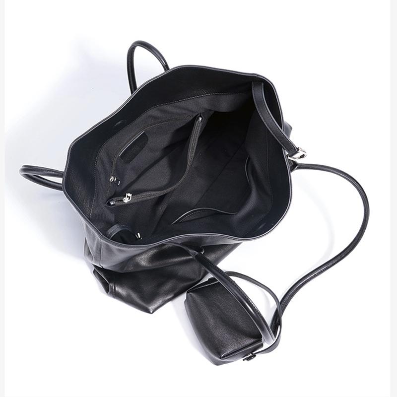 2026 New Fashion Women Shoulder Bag, Niche Design Genuine Leather Tote Bag Large Capacity Casual Commute Handbag for Daily Use