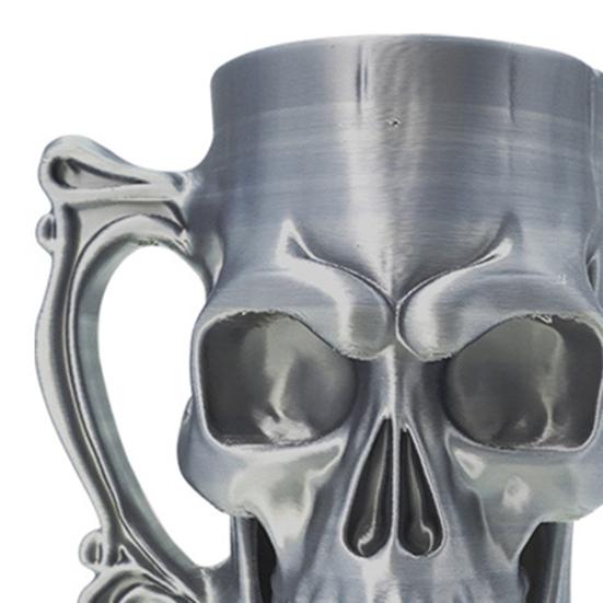 Skull Can Holder 3D Printed Gothic Drink Can Holder Beer Mug Style Drink Can Holder for Most Beverage Cans Halloween Party