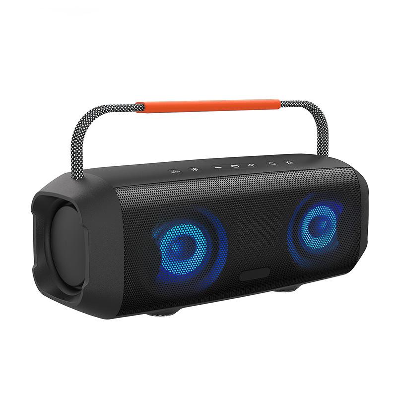 60W High-Power Bluetooth Subwoofer, IPX7 Waterproof RGB Portable Outdoor Speaker