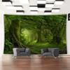 ?Forest Landscape Tapestry Wall Hanging For Living Room, Cafe, Yoga Studio Decor - Natural Boho Style Home Decoration