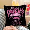 1Pc Bad Omen Cartoon Character Pillow Case Fashion Square Pillowcase Bedroom Sofa Room Ins Decoration Leisure
