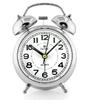 Q877A Silver Pacific Quartz Alarm Clock