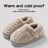 Cotton Slippers Women's Winter Bag Heel Home Warm and Non Slip Plush Cotton Shoes for Men Wearing Outside
