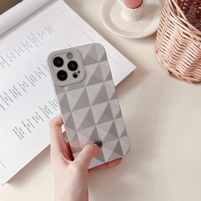 New Diamond Soft Silicone Phone Case For Iphone 13 12 11 Pro Max Plain Back Cover For Iphone 11 12 13 Fashion Chic Cases