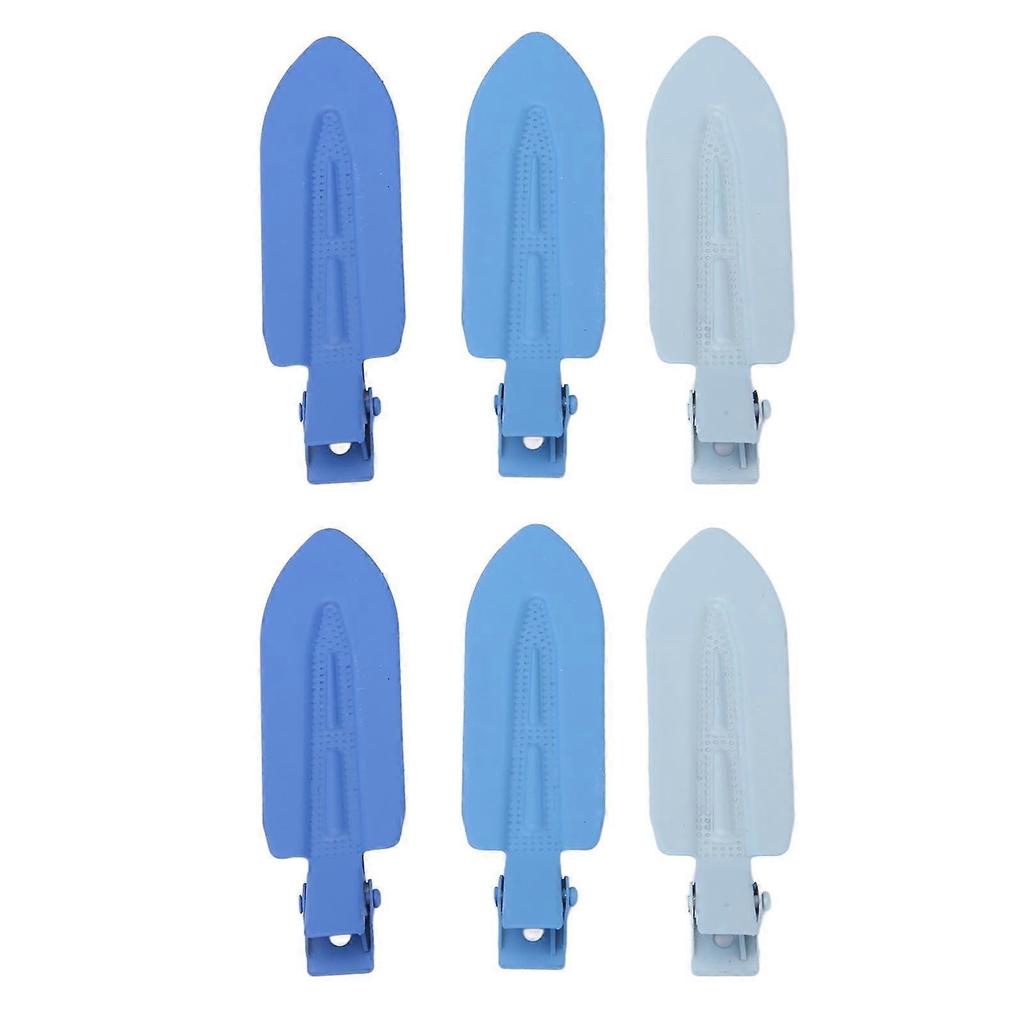 30PCS Leaf Shape Hair Duck Clips Hair Fixing Creaseless Barrettes Hair Styling Accessories for Makeup Blue