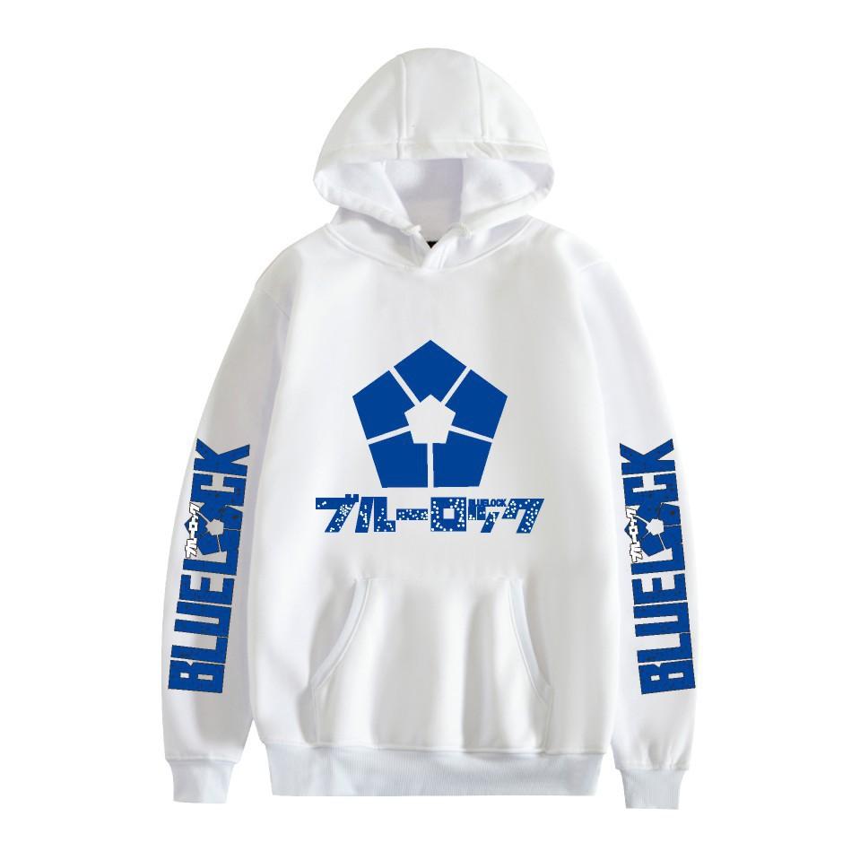 Felpa con cappuccio unisex BLUE LOCK Felpa con cappuccio con stampa anime Streetwear per coppie Uomini Donne
