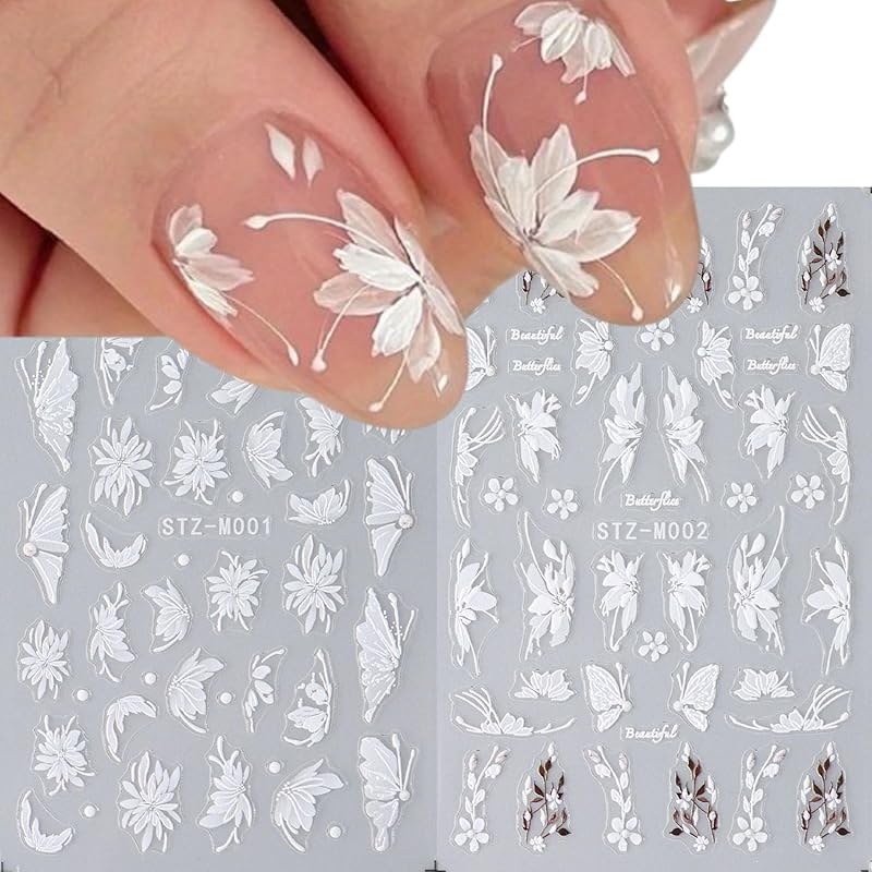 Maple Leaf Nail Stickers 5D Embossed Nail Decals Fall Design Nail Supplies Gold Leaf Stickers for Women Nails Decorations Thanksgiving Day Nails