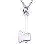 Hammered Horseshoe Pendant Necklace Western Cowboy Lucky Charm 40cm Short Chain
