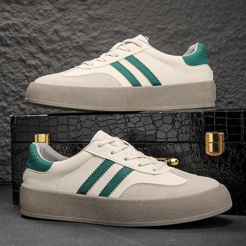 Men's and Women's Casual Outdoor Lace-up Sneakers Designer Round Head Sneakers Sulfur Tennis Light Increase Simple Shoes