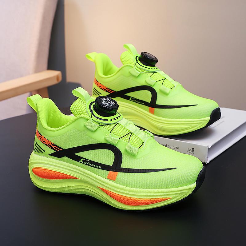 Childrens Sports Shoes New Fashionable Elastic Comfortable Boys Sports Training Shoes Soft Lightweight Non Slip Running Shoes