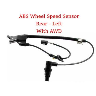 ABS Wheel Speed Sensor Rear Left :Fits Toyota Highlander 2008-2010 , 2012  AWD