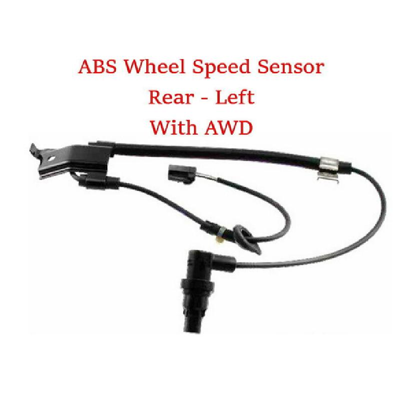 ABS Wheel Speed Sensor Rear Left :Fits Toyota Highlander 2008-2010 , 2012  AWD