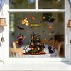 Static Glass Sticker, Halloween Window Clings, Reusable Electrostatic Decals, Haunted House Stickers for Glass Doors Windows, for Halloween Party