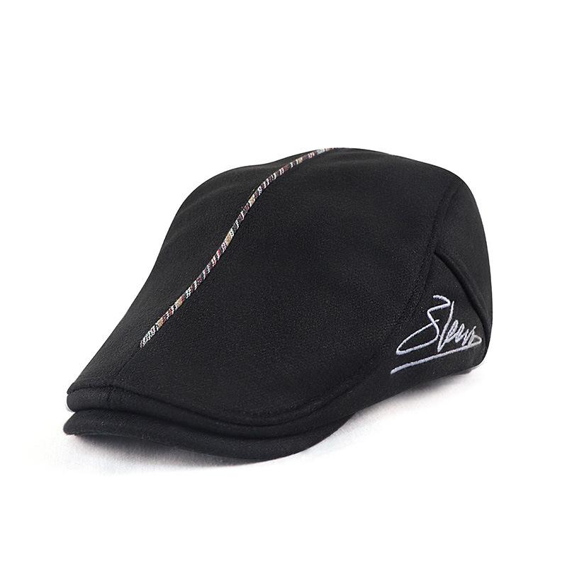 

New Autumn/Winter Collection: Forward-facing hats, versatile British-style berets, casual sun hats and warm peaked caps adjustable чёрный