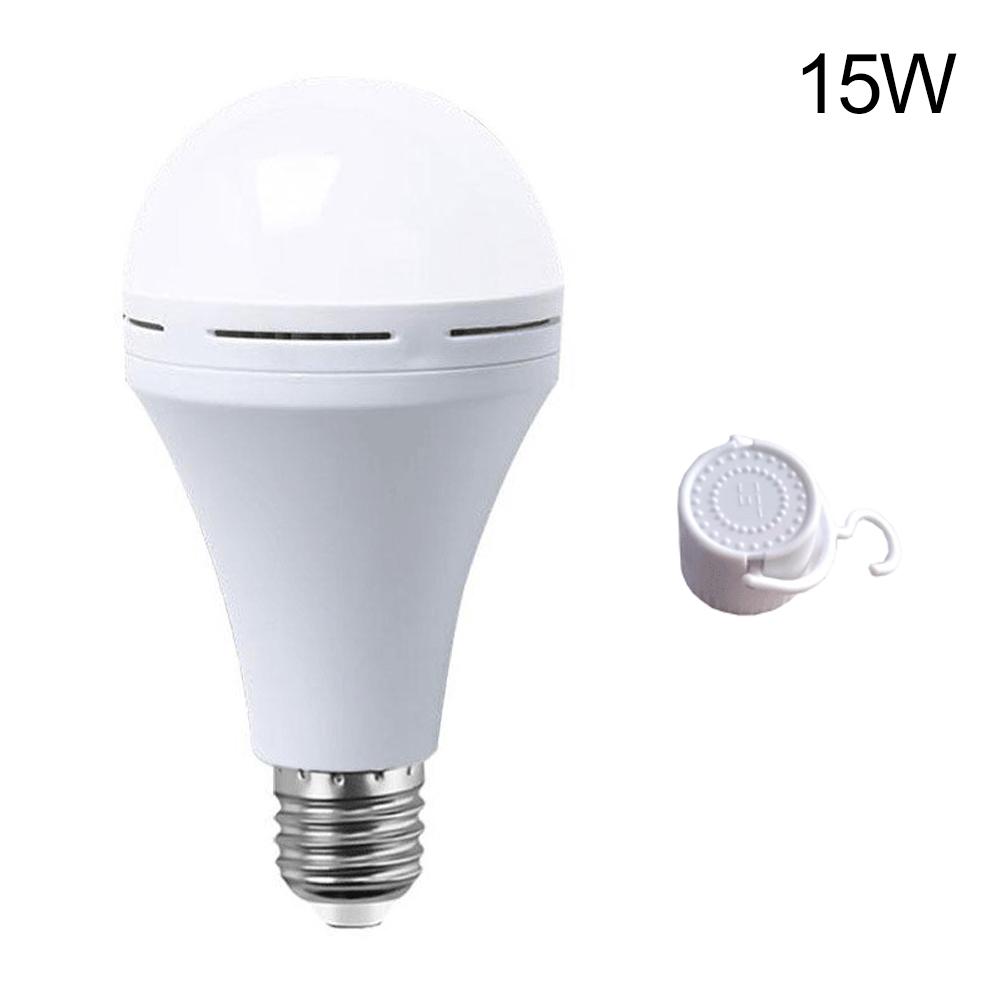 Emergency LED Light Bulb E27 9w 15w Rechargeable 1200mAh Battery 85-265V 110V 220V for Camping Tent Lamp Outdoor Lighting