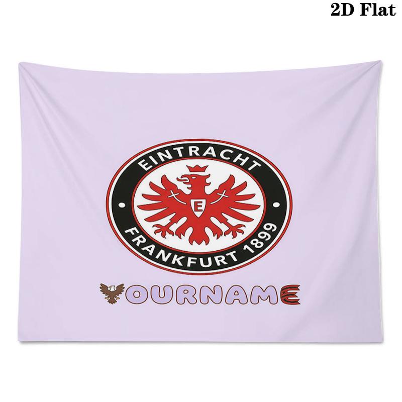 Custom Name Eintracht Frankfurt Printed Tapestry – Wall Hanging for Bedrooms, Dorms, and Home Decor